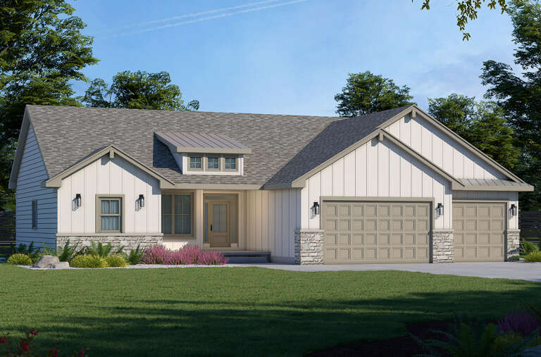 Craftsman House Plan #402-01800 Elevation Photo