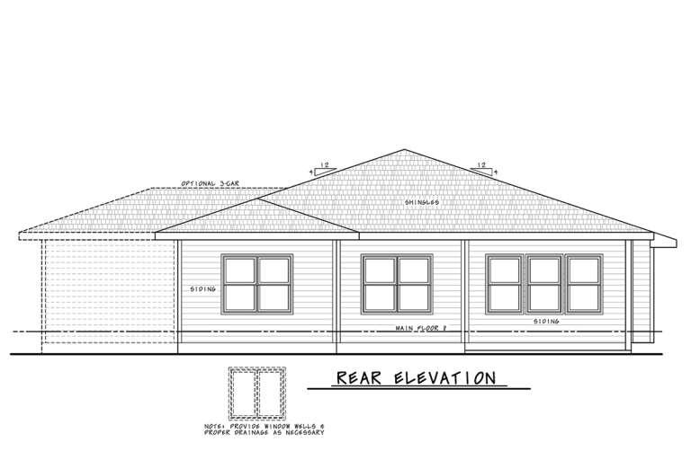 Modern House Plan #402-01801 Elevation Photo