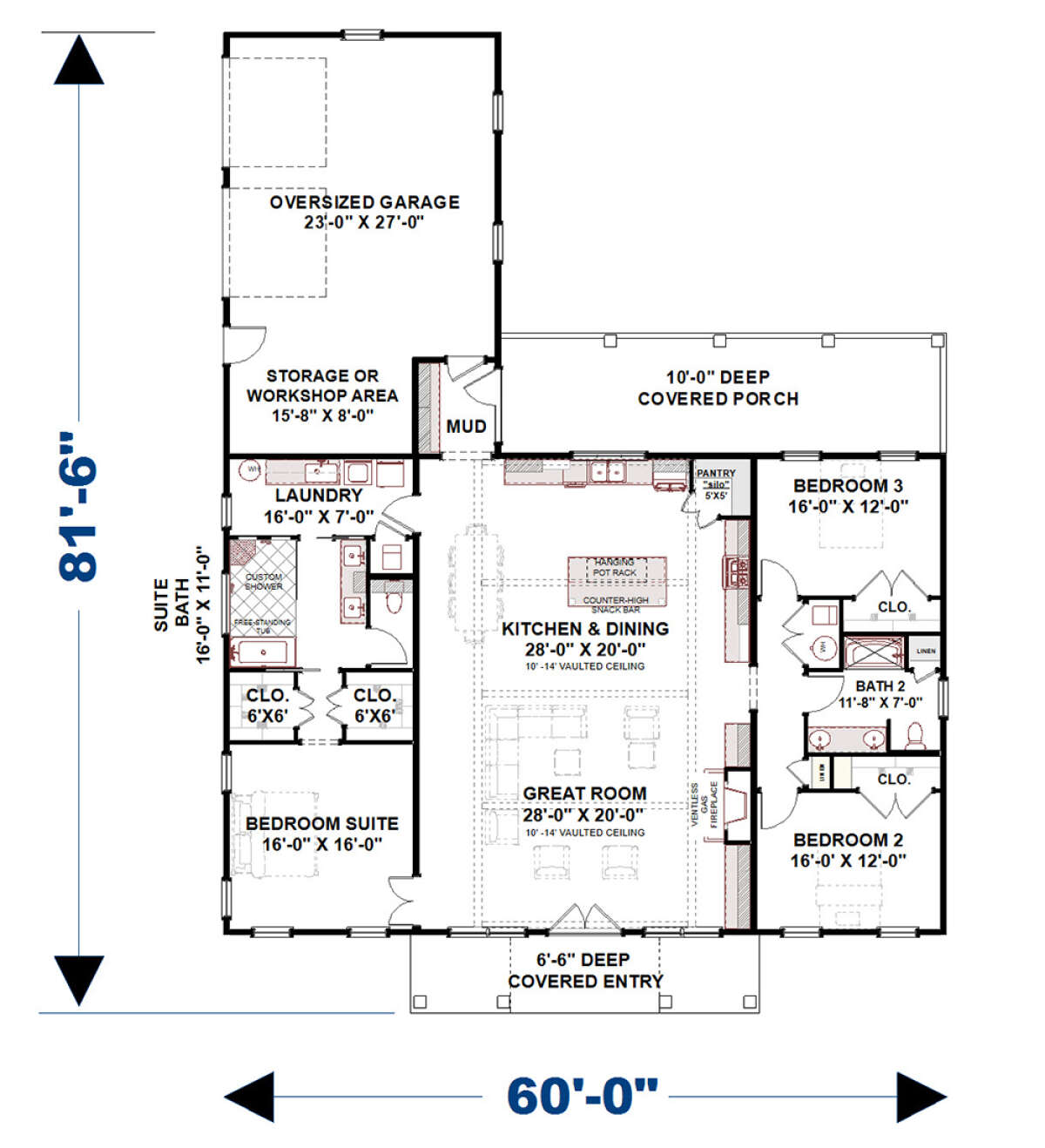 Main Floor  for House Plan #1776-00130