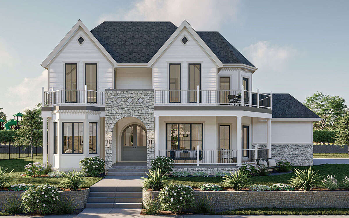Victorian Plan: 3,140 Square Feet, 4 Bedrooms, 4.5 Bathrooms - 963-00797