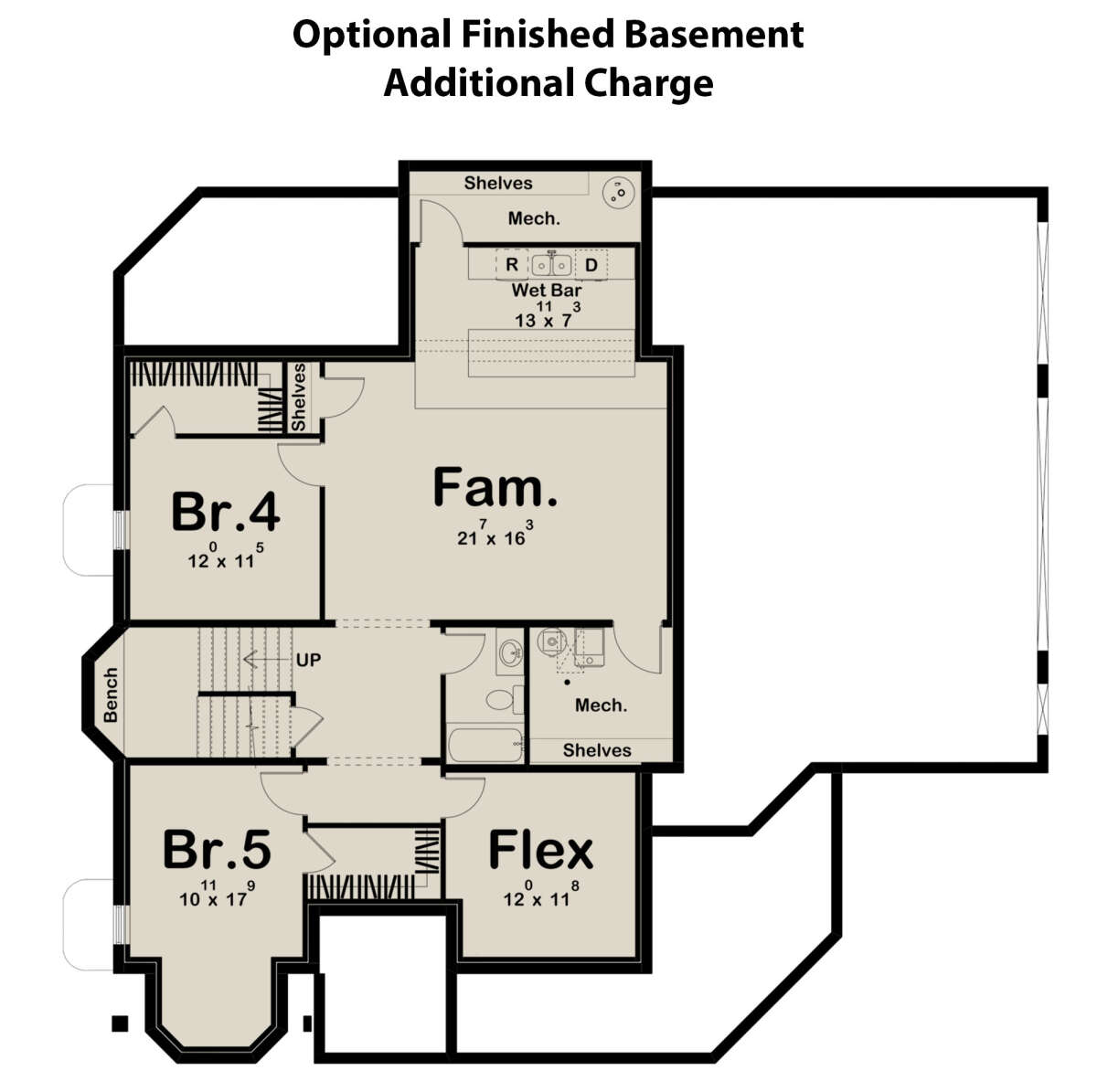 Basement for House Plan #963-00797