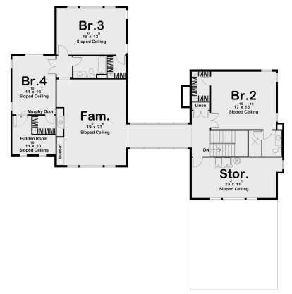 Second Floor for House Plan #963-00798