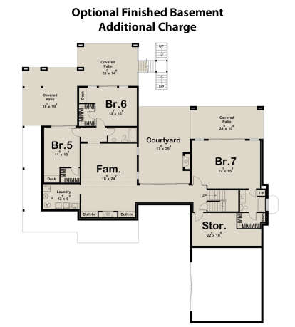 Basement for House Plan #963-00798