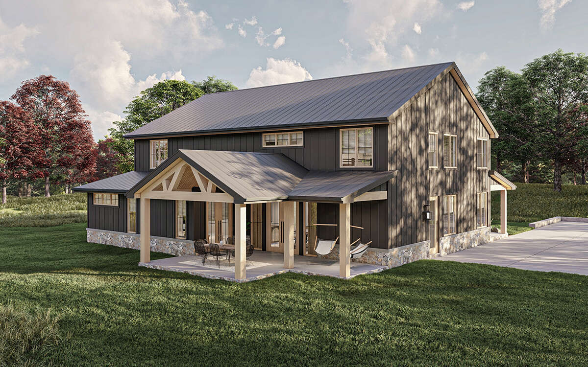 Craftsman Plan: 3,303 Square Feet, 4 Bedrooms, 2.5 Bathrooms - 963-00799