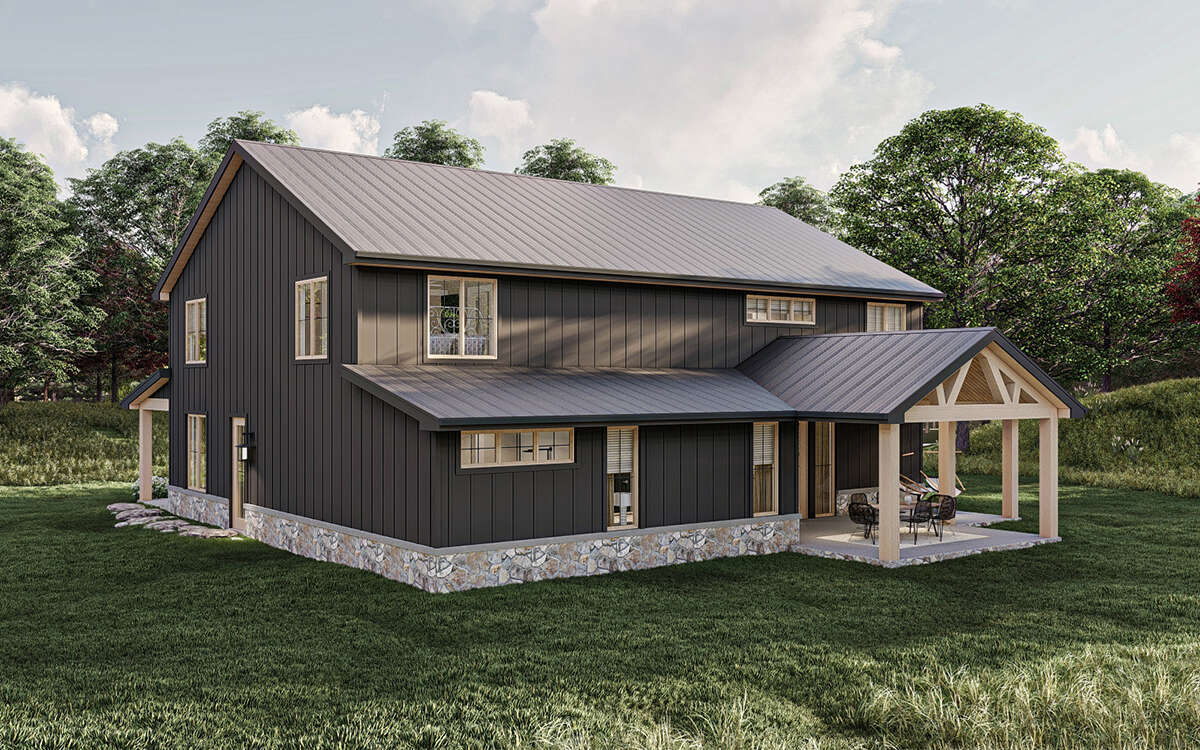 Craftsman Plan: 3,303 Square Feet, 4 Bedrooms, 2.5 Bathrooms - 963-00799