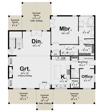 Main Floor  for House Plan #963-00799