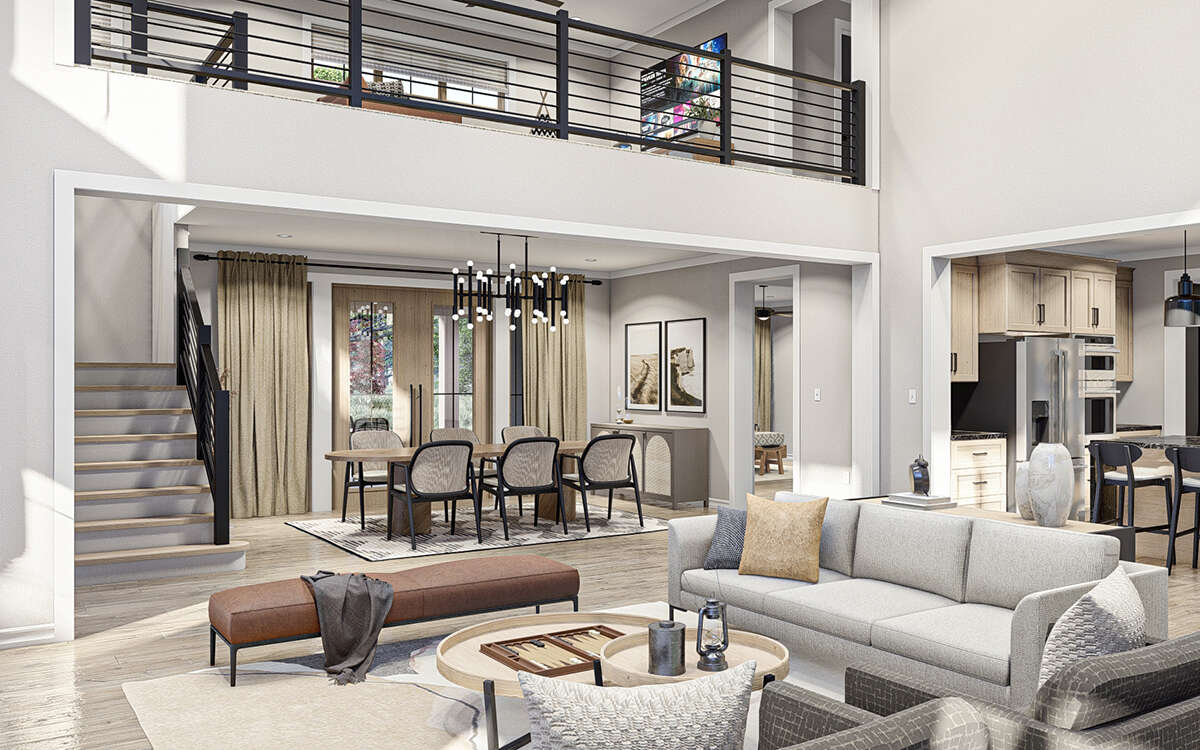 Craftsman Plan: 3,303 Square Feet, 4 Bedrooms, 2.5 Bathrooms - 963-00799