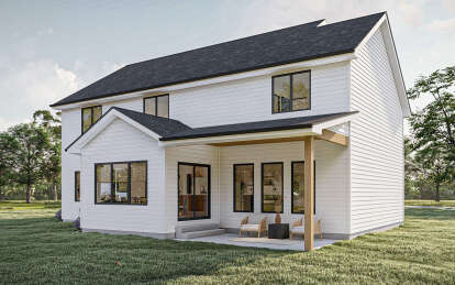 Modern Farmhouse House Plan #963-00800 Elevation Photo