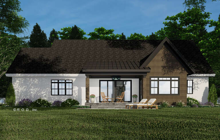 Modern Farmhouse House Plan #098-00383 Elevation Photo