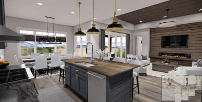 Modern Farmhouse House Plan #098-00384 Additional Photo