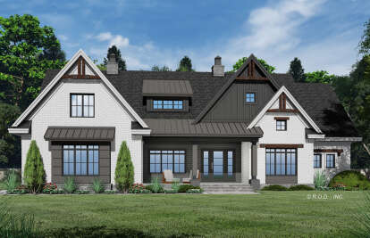 Modern Farmhouse House Plan #098-00385 Elevation Photo