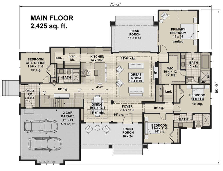 House Plan House Plan #29284 Drawing 1