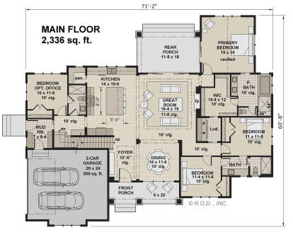 Main Floor  for House Plan #098-00386