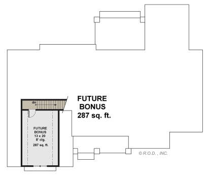 Bonus Room for House Plan #098-00386