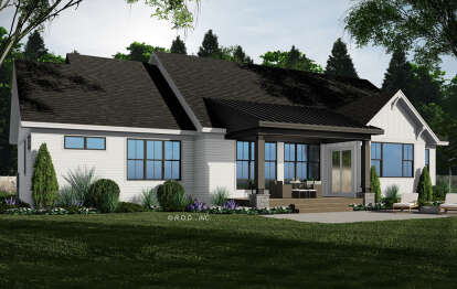 Modern Farmhouse House Plan #098-00387 Elevation Photo