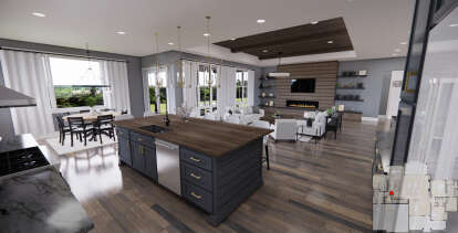 Modern Farmhouse House Plan #098-00387 Additional Photo