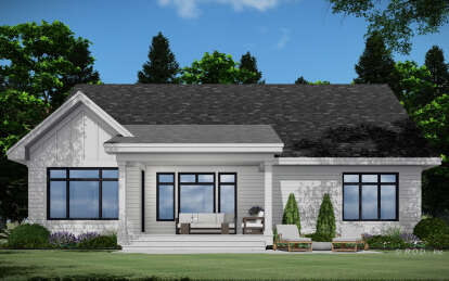 Modern Farmhouse House Plan #098-00388 Elevation Photo