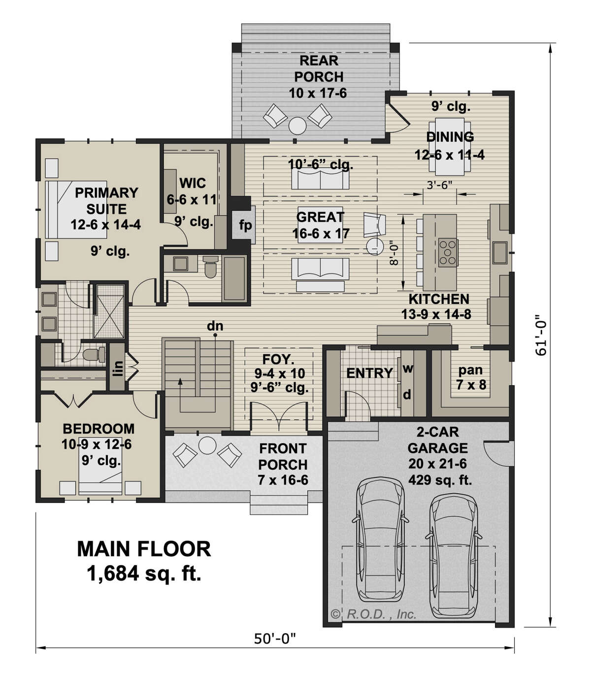 Main Floor  for House Plan #098-00388