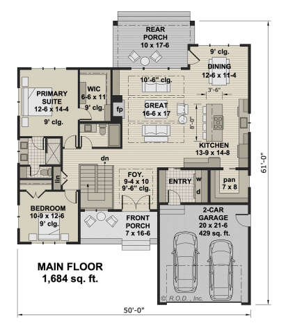 House Plan House Plan #29287 Drawing 1