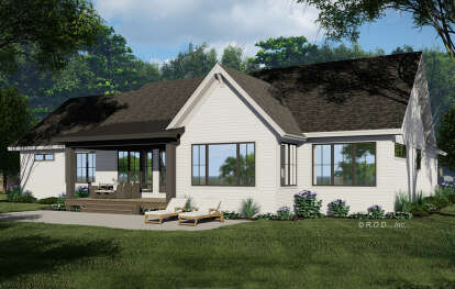 Modern Farmhouse House Plan #098-00389 Elevation Photo