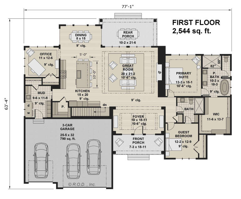 House Plan House Plan #29288 Drawing 1