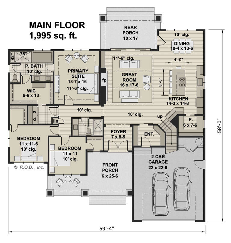 House Plan House Plan #29289 Drawing 1