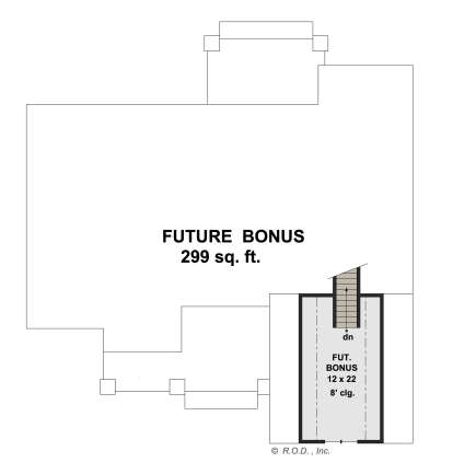 Bonus Room for House Plan #098-00390