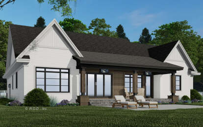 Modern Farmhouse House Plan #098-00391 Elevation Photo