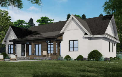 Modern Farmhouse House Plan #098-00391 Elevation Photo