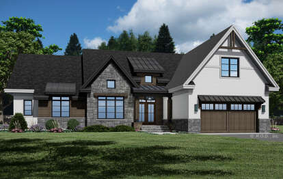 House Plan House Plan #29291 Angled Front Elevation