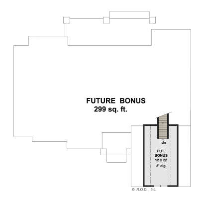 Bonus Room for House Plan #098-00392