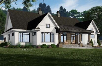 Modern Farmhouse House Plan #098-00393 Elevation Photo