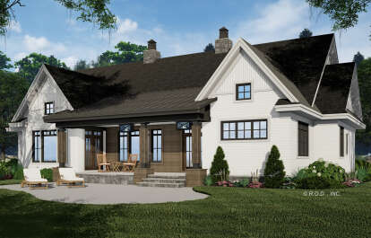 Modern Farmhouse House Plan #098-00393 Elevation Photo