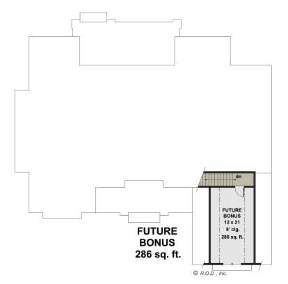 Bonus Room for House Plan #098-00393