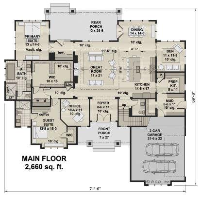 Main Floor  for House Plan #098-00394