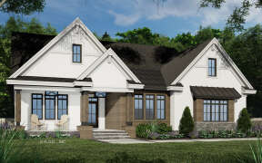 Modern Farmhouse House Plan #098-00395 Elevation Photo