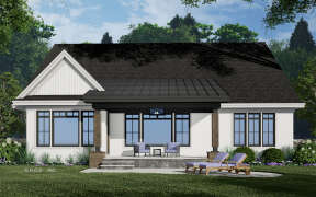 Modern Farmhouse House Plan #098-00395 Elevation Photo