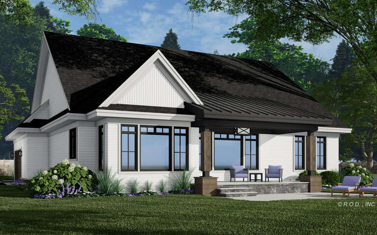 Modern Farmhouse House Plan #098-00395 Elevation Photo
