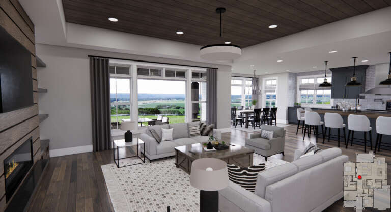 Modern Farmhouse House Plan #098-00395 Additional Photo