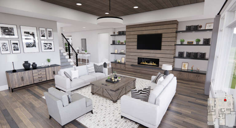 Modern Farmhouse House Plan #098-00395 Additional Photo