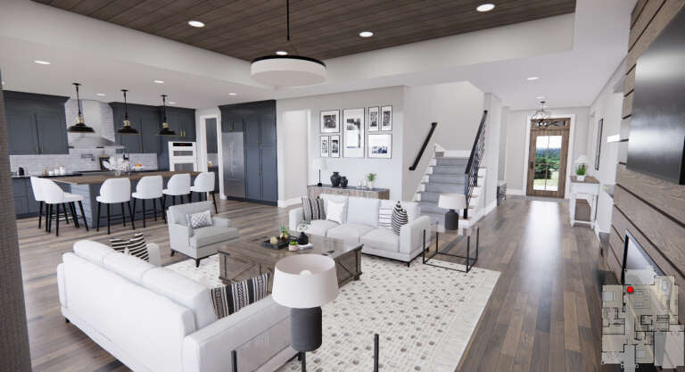 Modern Farmhouse House Plan #098-00395 Additional Photo