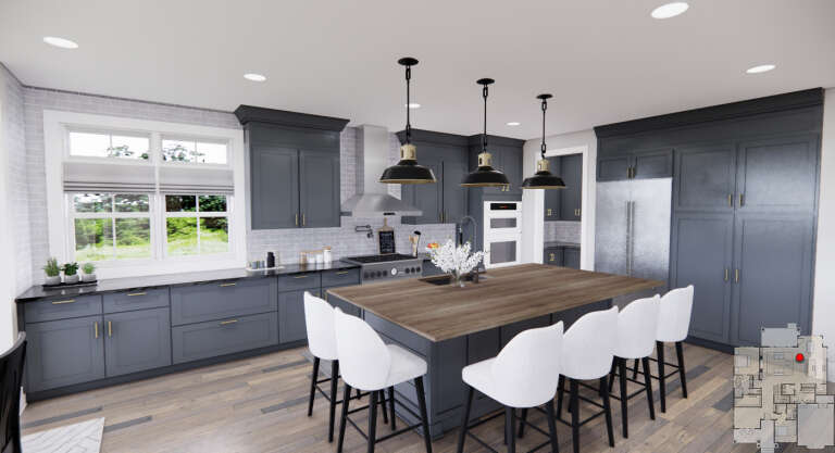 Modern Farmhouse House Plan #098-00395 Additional Photo