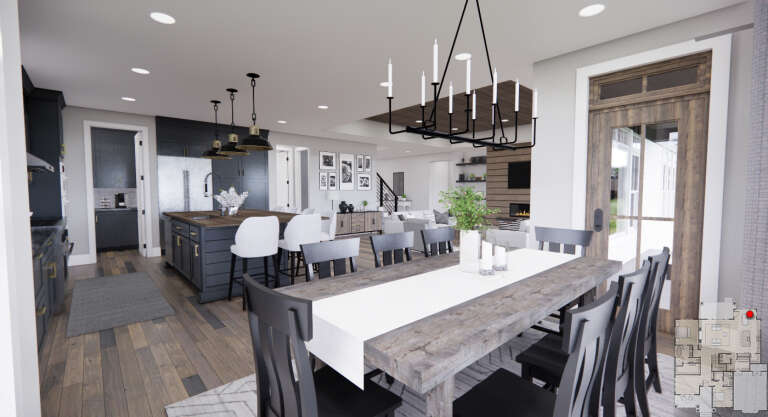 Modern Farmhouse House Plan #098-00395 Additional Photo