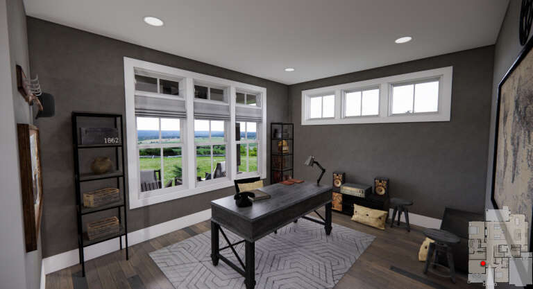 Modern Farmhouse House Plan #098-00395 Additional Photo