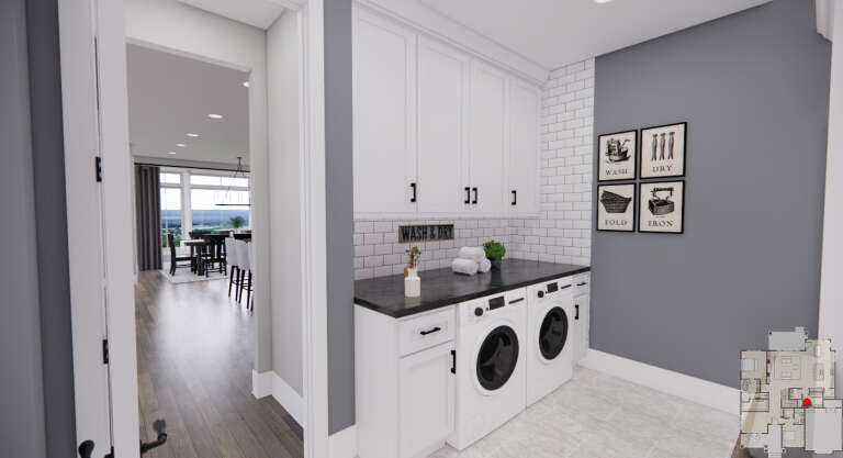 Modern Farmhouse House Plan #098-00395 Additional Photo
