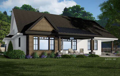 Modern Farmhouse House Plan #098-00396 Elevation Photo