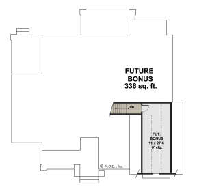 Bonus Room for House Plan #098-00396