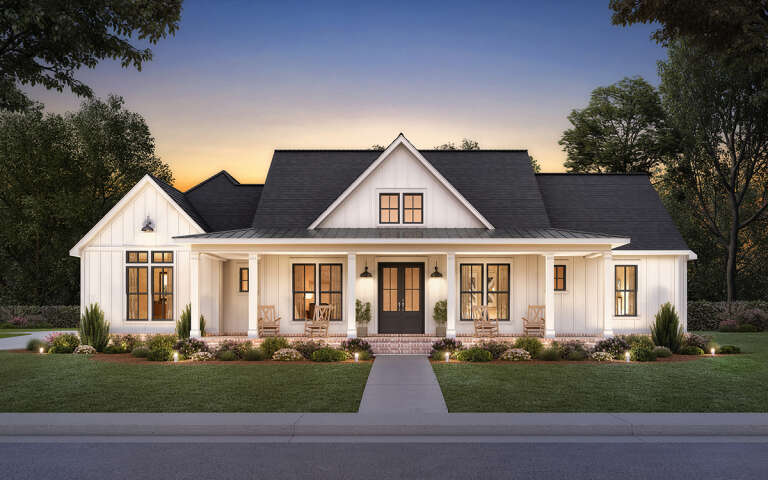 Modern Farmhouse Plan: 2,438 Square Feet, 4 Bedrooms, 2.5 Bathrooms ...