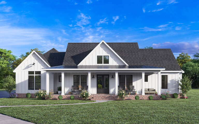 Modern Farmhouse House Plan #4534-00101 Elevation Photo