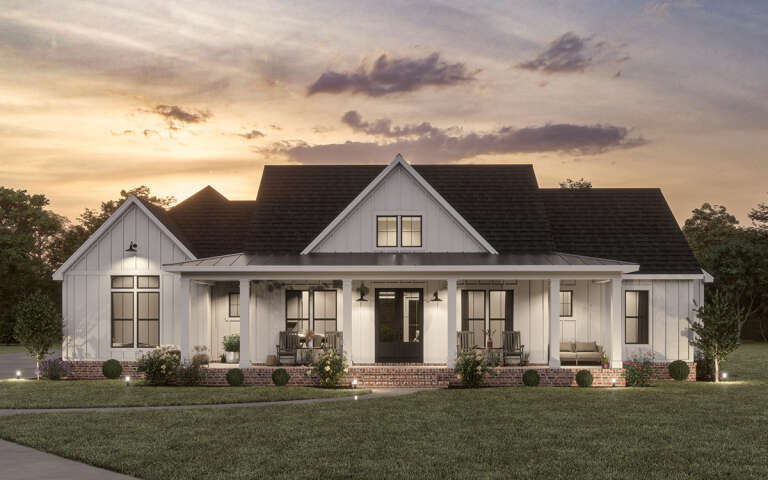 Modern Farmhouse House Plan #4534-00101 Elevation Photo